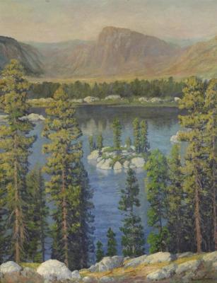 Lower Gale Lake, High Sierras Artwork by Maurice Braun