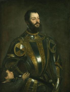 Portrait Of Alfonso D'avalos Artwork by Titian