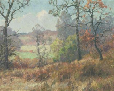 Maples In Autumn Artwork by Maurice Braun