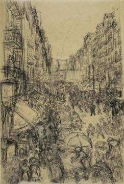 Far From The Fresh Air Farm (east Side) Artwork by William James Glackens