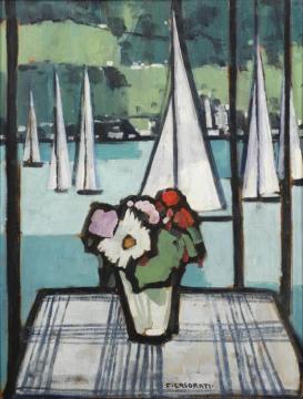 Finestra Sul Lago Artwork by Felice Casorati