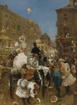 Il Corso Mascherato,rome Artwork by Daniel Hernandez