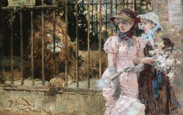 Girls At The Zoo Artwork by Daniel Hernandez