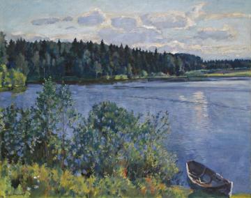 The Lake Artwork by Sergei Arsenevich Vinogradov