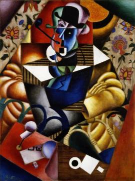 Man With Pipe(le Fumeur) Artwork by Jean Metzinger