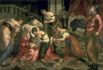 The Birth Of St. John The Baptist Artwork by Tintoretto Jacopo