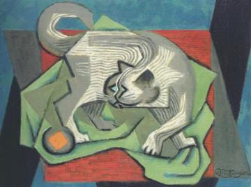 The Cat Artwork by Jean Metzinger