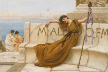 A Priestess Of Bacchus Artwork by John William Godward