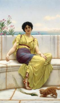 Idleness Artwork by John William Godward