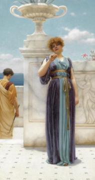 The Engagement Ring Artwork by John William Godward