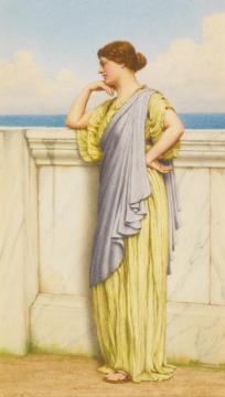 Looking Out To Sea Artwork by John William Godward