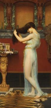 Preparing For The Bath Artwork by John William Godward