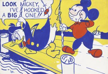 Look Mickey Artwork by Roy Lichtenstein