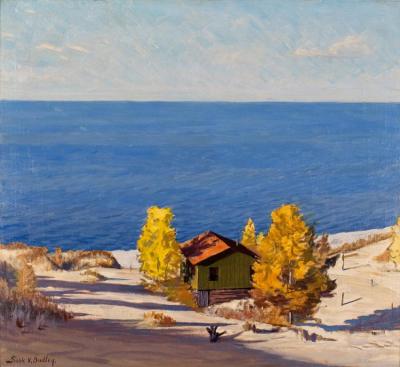 A Sunny Autumn Day, 1947 Artwork by Frank V. Dudley