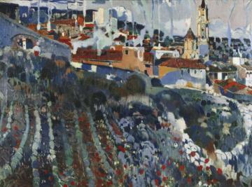 Poble Escalonat Artwork by Joaquin Mir Trinxet