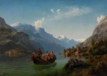 Bridal Journey In Hardanger Artwork by Hans Fredrik Gude