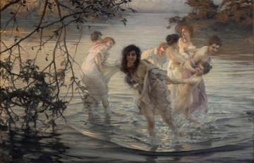 Dancing Nymphs Artwork by Paul Emile Chabas