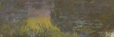 The Water Lilies - Setting Sun Artwork by Claude Oscar Monet