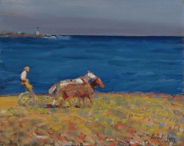 Henry Dyer, Cape Elizabeth, Maine Artwork by George Benjamin Luks