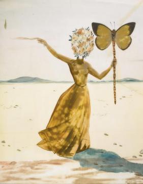 Crisalida (femme À La Tete De Fleurs, Le Bras Droit Leve) Artwork by Salvador Dalí