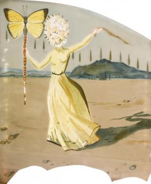 Crisalida (femme À La Tete De Fleurs, Le Bras Gauche Leve) Artwork by Salvador Dalí