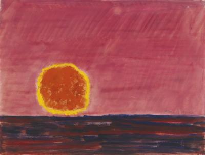 Ringed Sun Artwork by Milton Avery