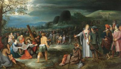 Christ And Saint Veronica On The Way To Calvary Artwork by Frans Francken II