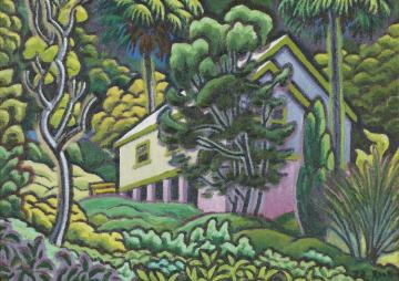 On The Hillside,1972 Artwork by Weaver Hawkins