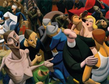 Warfare,1945 Artwork by Weaver Hawkins