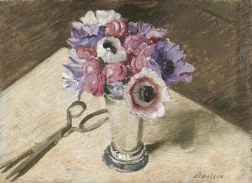 Winter Anemones Artwork by Sir William Nicholson