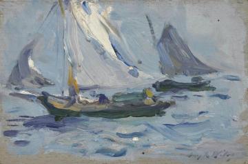 Racing With The Wind Artwork by Irving R. Wiles