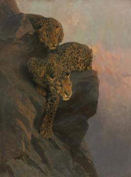 Leopards On The Lookout Artwork by Arthur Wardle