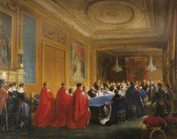 Louis-philippe Being Decorated With The Order Of The Garter Artwork by Nicolas Louis François Gosse