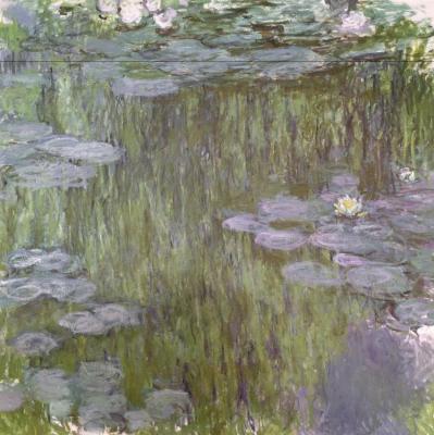 Nympheas At Giverny, 1918 Artwork by Claude Oscar Monet