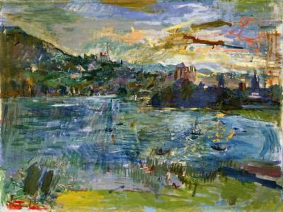 Lac D'annecy Ii, 1930 Artwork by Oskar Kokoschka