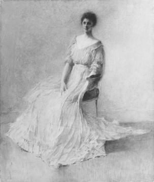 Lilac Dress,1919 Artwork by Thomas Wilmer Dewing