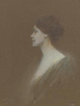 Portrait Of A Woman Artwork by Thomas Wilmer Dewing