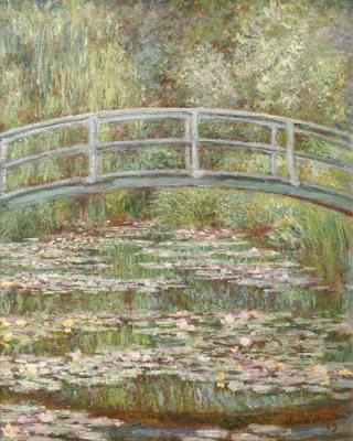 Bridge Over A Pond Of Water Lilies,1899 Artwork by Claude Oscar Monet