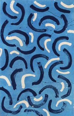 A Wool Rug, Designed In 1988. Numbered And With Manufacturer's Label Artwork by David Hockney