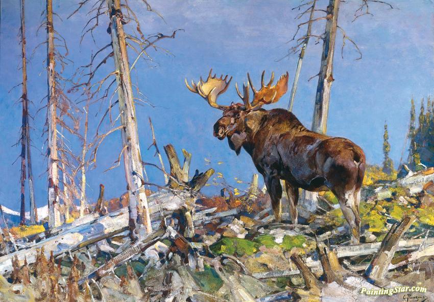 Northern King Artwork by Carl Rungius