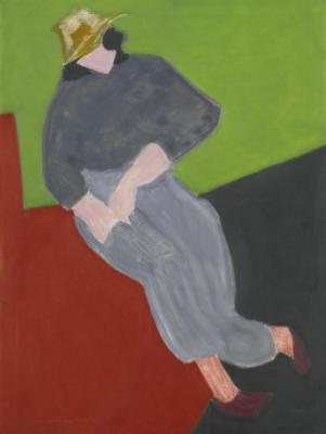 Red Sofa Artwork by Milton Avery