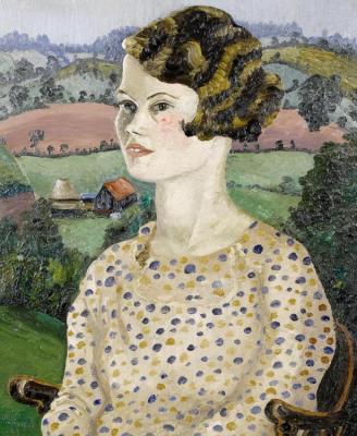 Portrait Of Miss Ward (weeny Weeny) Artwork by Sir Cedric Morris