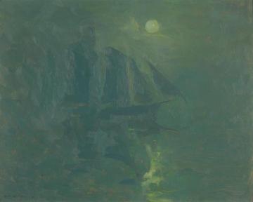 Moonlight Artwork by Armin Hansen