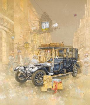 The Rolls-royce R-1097 Laundaulette By Barker & Co Artwork by Peter Miller