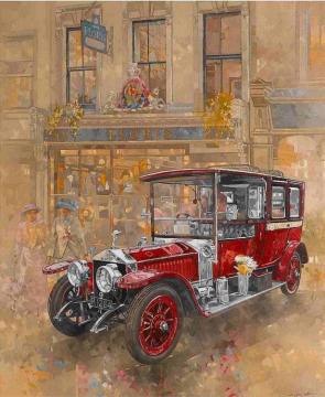 Rolls-royce Silver Ghost On Jermyn Street London Artwork by Peter Miller