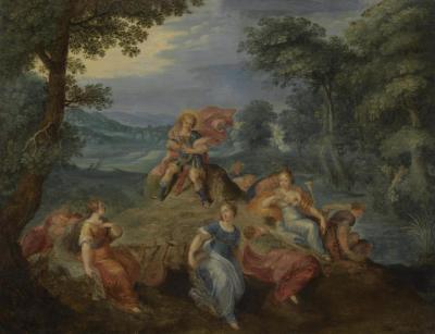 Apollo And The Nine Muses Artwork by Frans Francken II