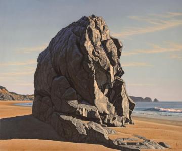 Garrapata Rock Artwork by David Ligare