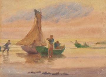 A Double-sided Work Artwork by Thomas P. Anshutz