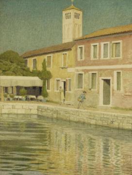 Canal At Torcello Artwork by Joseph Edward Southall