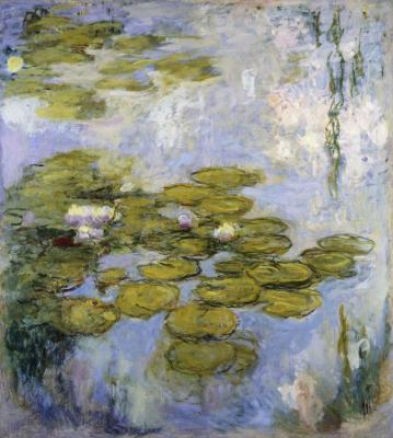 Nympheas,1916-1919 Artwork by Claude Oscar Monet